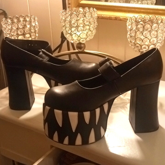 Sugar Thrillz | Shoes | Bedtime Monster Mary Janes Brand New | Poshmark